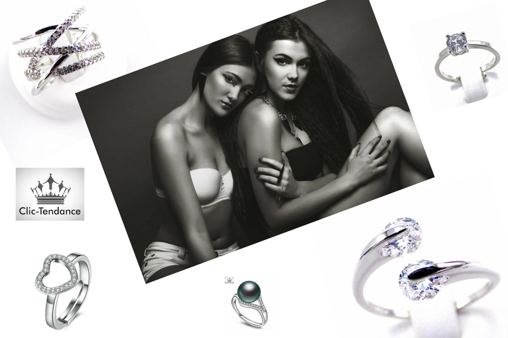 Bague Femme Bijou Or Argent Perle de Culture ou Fantaisie