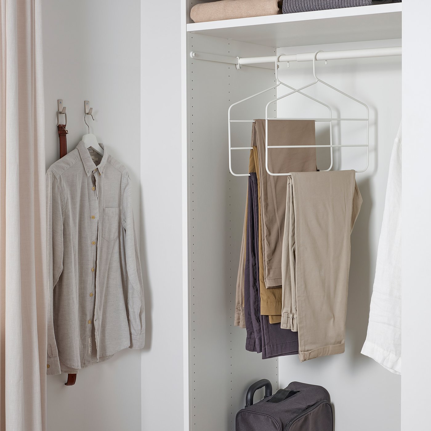 G RDSM STARE percha para falda y pantal n blanco IKEA